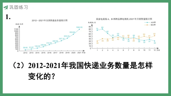 新人教版数学五年级下册9.4  统计课件