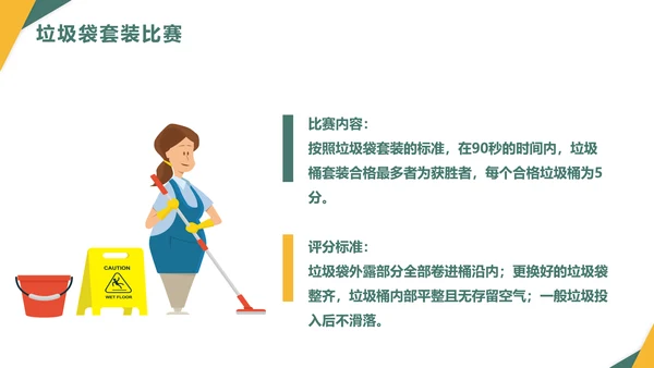 绿色员工技能比赛方案通用PPT模板