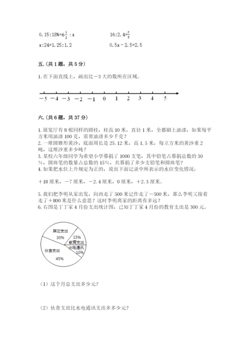 苏教版数学小升初模拟试卷（巩固）.docx