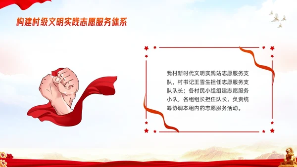 橙红简约新时代文明实践模板课件PPT模板宣传PPT动态PPT