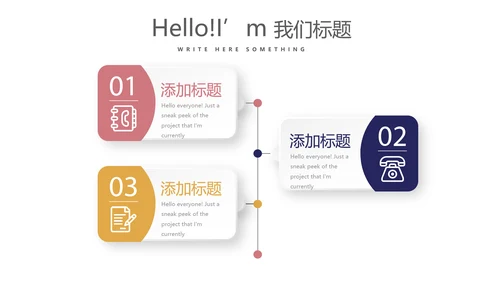 创意时尚微立体述职报告商务通用PPT动态模板