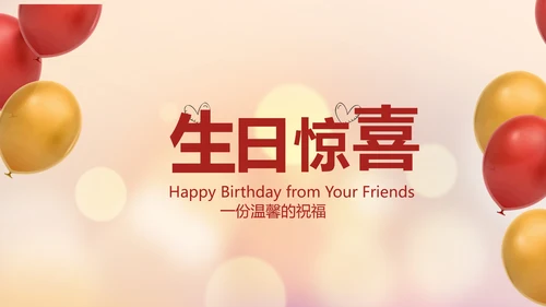 生日快乐生日派对纪念册动态PPT