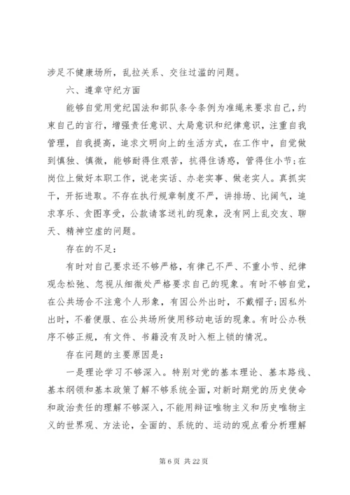 党员党性修养对照检查报告.docx