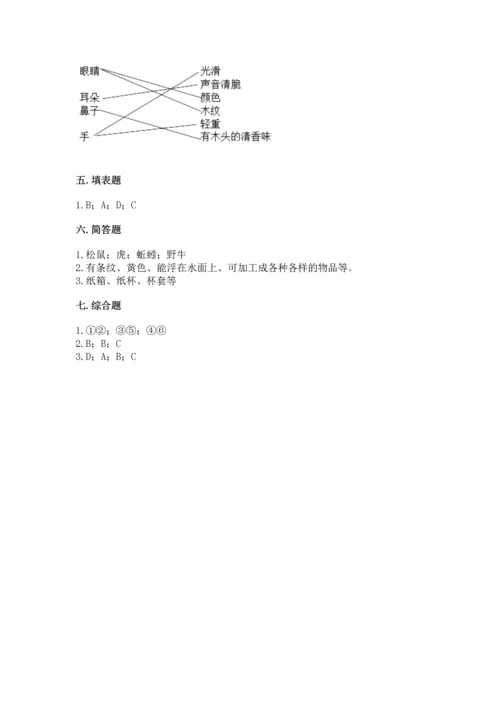 教科版科学二年级上册《期末测试卷》加答案解析.docx