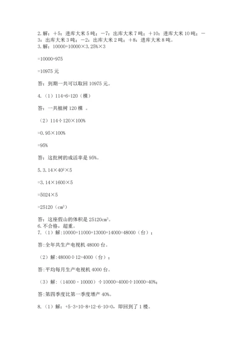 六年级小升初数学解决问题50道附完整答案（名校卷）.docx