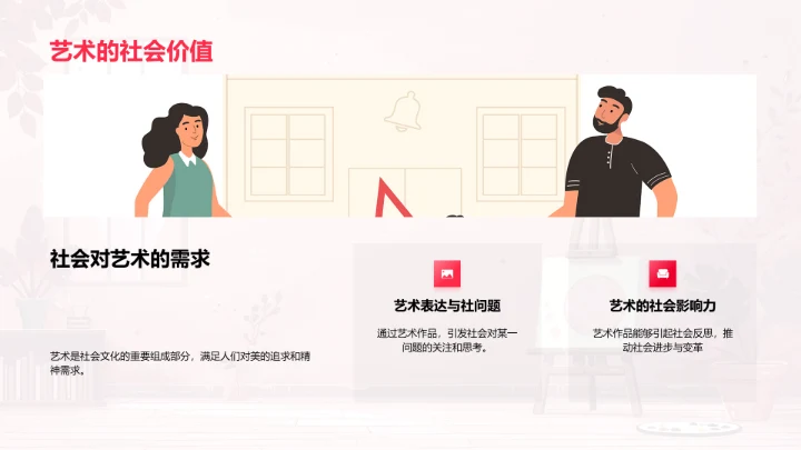 艺术学教学讲解PPT模板