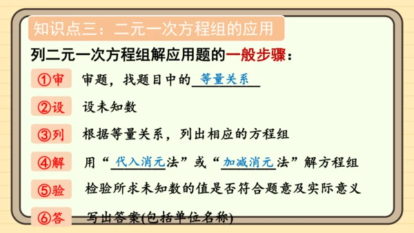 第十章 二元一次方程组章末小结 课件（共22张PPT）