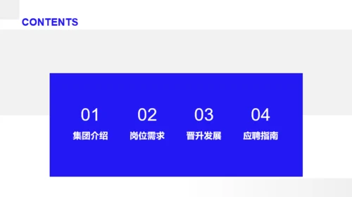 蓝色商务招聘PPT案例