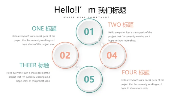 质感小清新公司产品介绍宣传通用PPT动态模板
