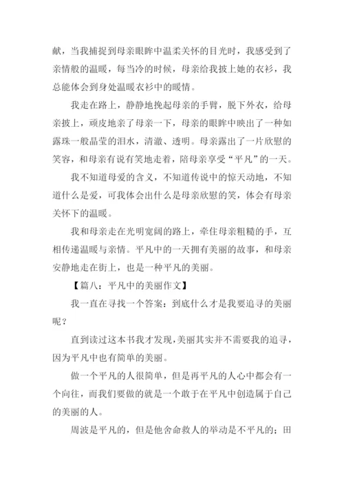 平凡中的美丽作文.docx
