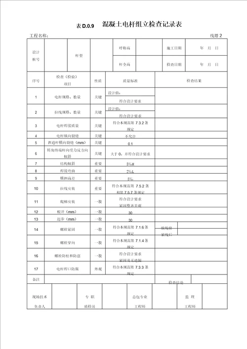 GB501732014电气装置安装工程66kV及以下架空电力线路施工及验收规范