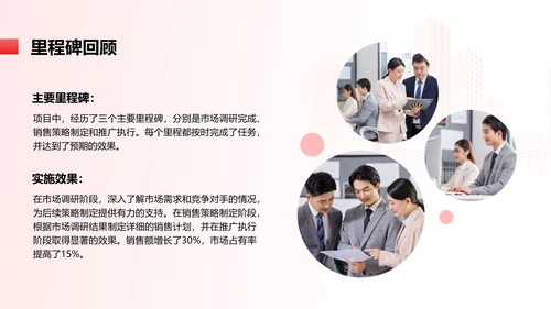 简约红色渐变年终总结汇报