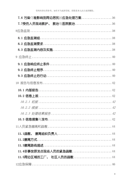 神威药业环境应急预案模板.docx