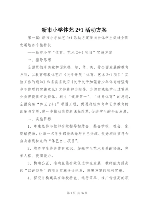 新市小学体艺2+1活动方案.docx