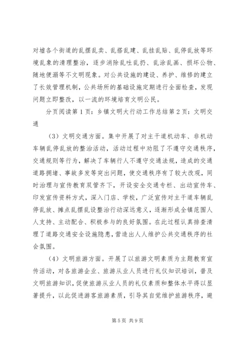 乡镇文明大行动工作总结.docx