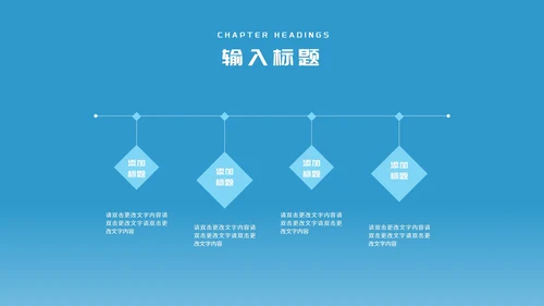 简约风蓝色公司项目进度工作报告PPT模板