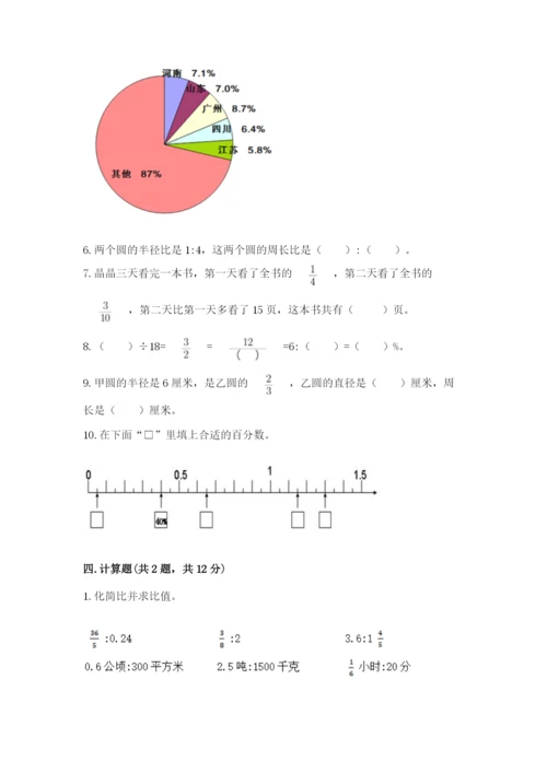 2022六年级上册数学期末测试卷（模拟题）word版.docx