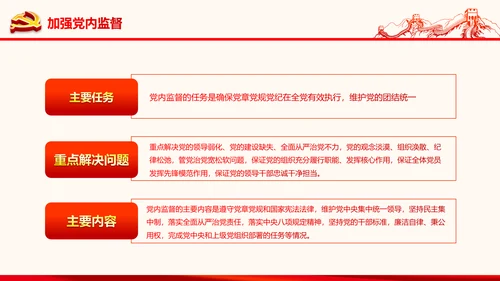 严肃党内监督全面从严治党六中全会PPT