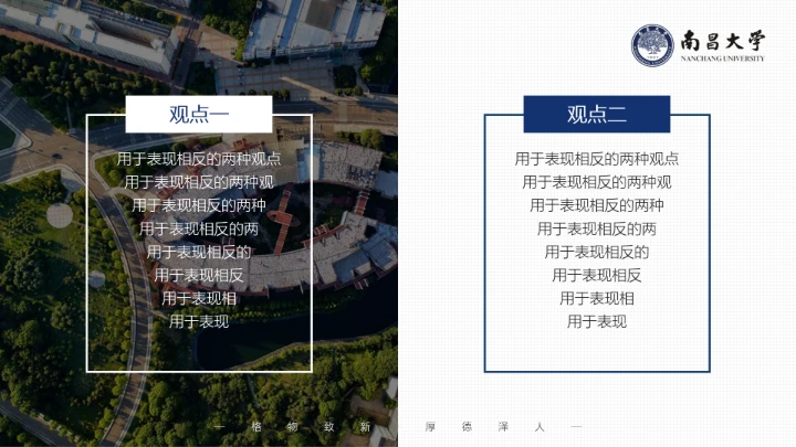南昌大学专属课题学术汇报毕业答辩通用PPT模板