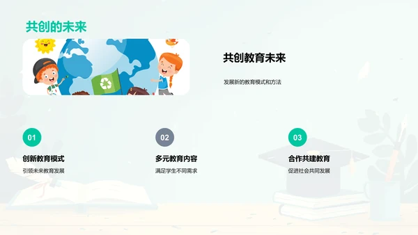 教育变革展望PPT模板