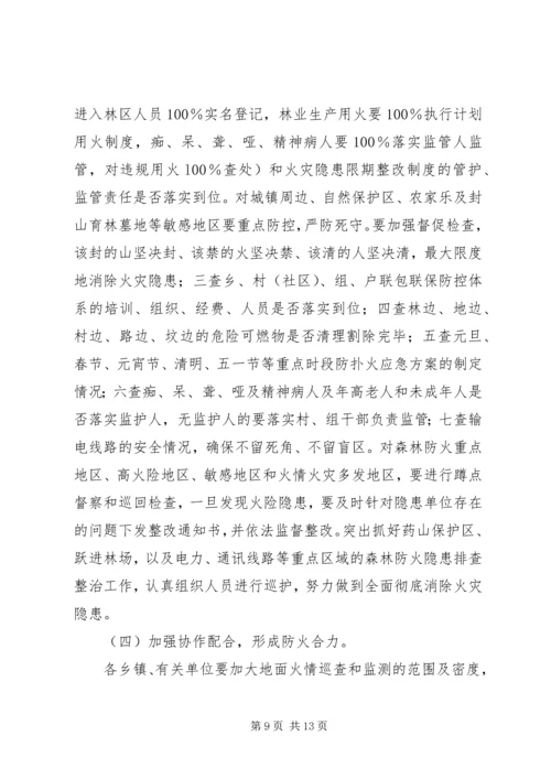 副县长在全县森林防火工作会议上的讲话.docx
