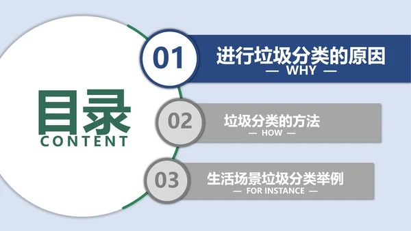 垃圾分类科普垃圾筒PPT模板