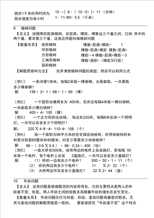 完整版小学典型应用题类型汇总答案