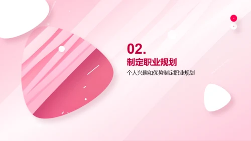粉色简约风大学生职业生涯规划书