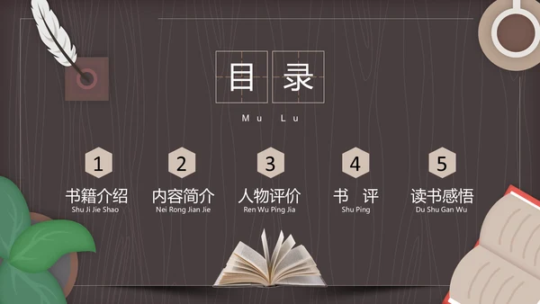 读书分享会平凡的世界通用PPT模板
