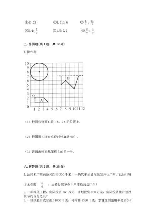 小学数学六年级上册期末考试试卷精品及答案.docx
