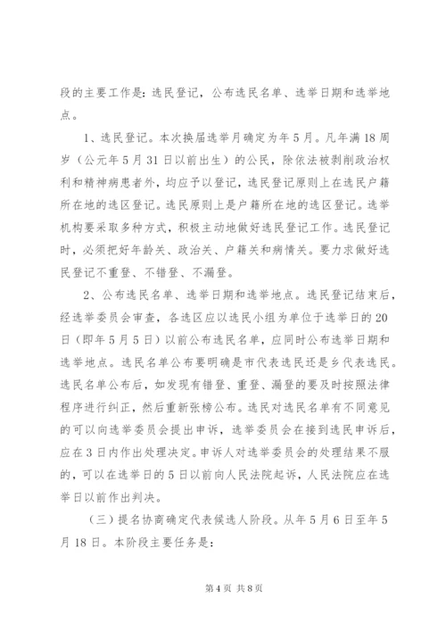 两级人大换届选举实施方案.docx