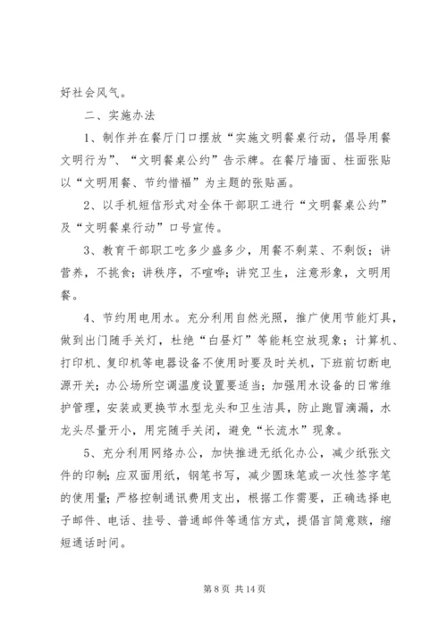 集中开展厉行节约反对铺张浪费专项活动实施方案.docx
