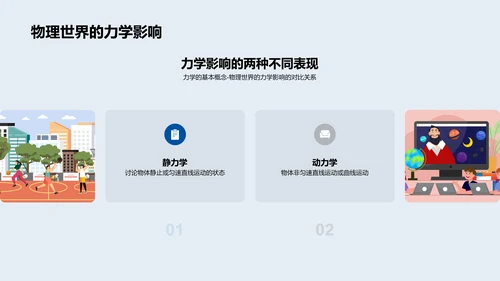 力学原理解析PPT模板