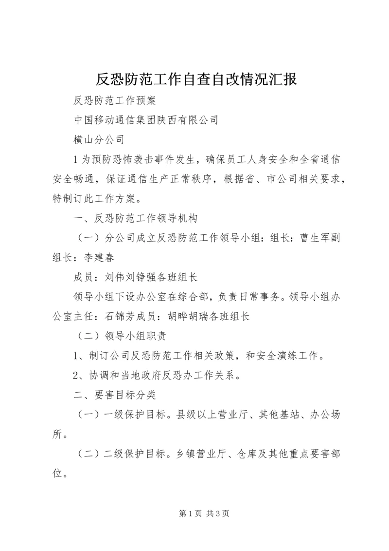 反恐防范工作自查自改情况汇报 (5).docx