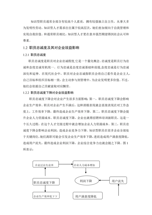 提升知识型员工忠诚度的对策专项研究.docx