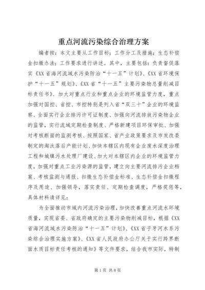 重点河流污染综合治理方案.docx