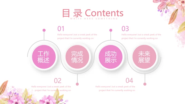 粉色小清新唯美美容护肤宣传动态PPT