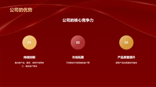 红色奢华企业通用行业年会庆典PPT模板