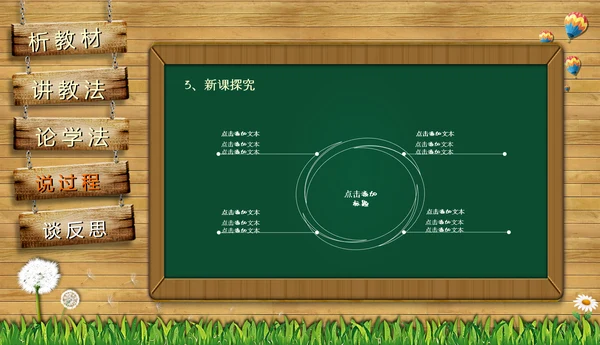 黑板风教师课件PPT模板