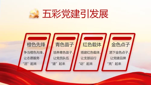 党建党支部年终工作总结汇报PPT党课