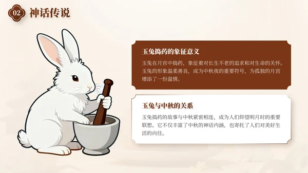 棕色中秋节庆祝策划活动PPT模板