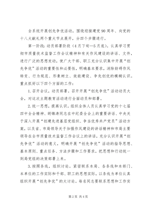 质监系统在基层党组织党员中开展创先争优活动实施方案 (2).docx