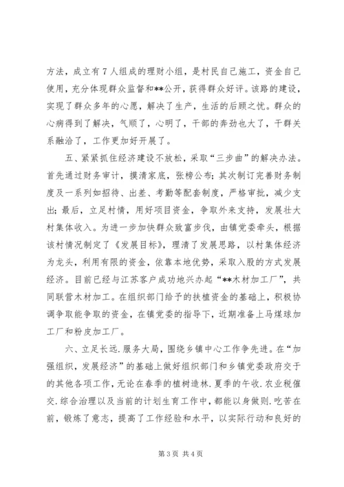 乡镇第二批农村选派村支书工作总结.docx