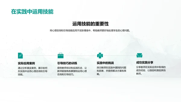 心理咨询在小学教育中的应用PPT模板