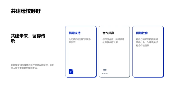 校友回母校分享会PPT模板