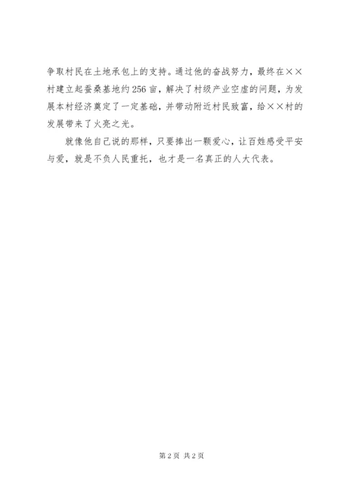 乡镇人大代表先进事迹材料.docx