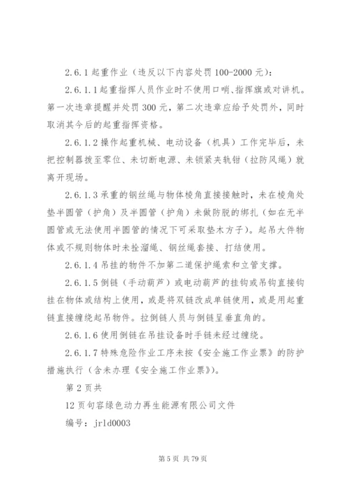 安全生产奖罚实施细则.docx