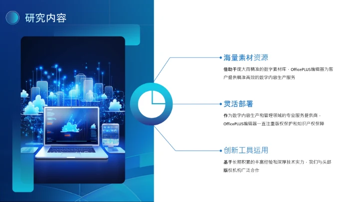 蓝色科技风论文答辩类PPT