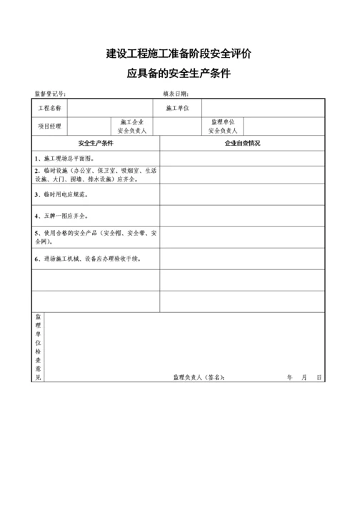 工程资料整套建筑施工安全技术资料及目录表.docx