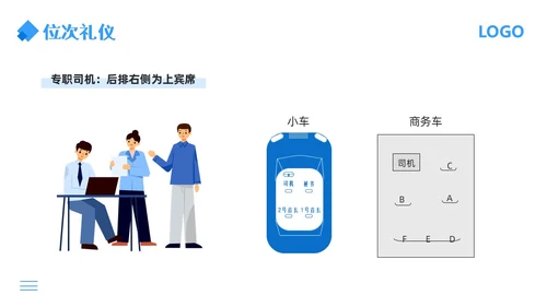 蓝色简约行政窗口服务礼仪PPT模板宣传PPT动态PPT窗口服务礼仪培训